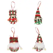 Christmas Faceless Gnome Santa Ornament Xmas Tree Hanging Ornament for Deco