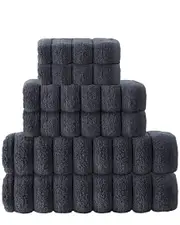DePera Home Set of 6 Vague Turkish Cotton Towel Set