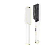 NEW Hair Straightener Men Beard Comb Tourmaline Ceramic Hair Curler Brush Hair Comb Straighteners Curling Hair Iron Hair Brush