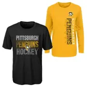 Outerstuff NHL Youth (8-20) Pittsburgh Penguins Performance T-Shirt Combo Set