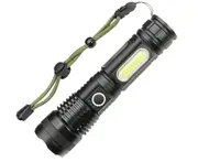 C97 Handheld Torch Type-C Rechargeable Multi-function Strong Light Flashlight with Magnet Clip for Outdoor Activity Hiking