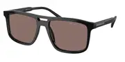 Prada PR A22S Polarized 16K30H Men's Sunglasses Black Size 58