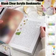 Blank Clear Acrylic Bookmark Unfinished Acrylic Bookmark Tassel Craft 30pcs DIY