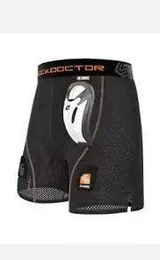 Boys Loose Hockey Shorts Supporter with BioFlex Cup Included Adult XX SMALL