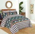 800TC 100% Cotton Bed Sheet Set-Flat/Fitted Sheet Quilt Cover Double/Queen/King