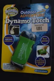 Brainstorm Toys Outdoor Adventure Dynamo Torch Eco Crank Power Kids Flashlight