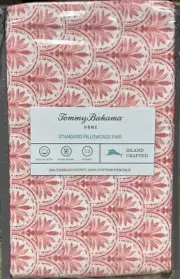 Tommy Bahama Red Fan Standard Pillowcases Set Of 2