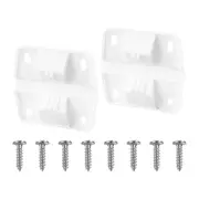 2 Pack Cooler Plastic Hinges with Screws Set, Cooler Hinges Replacement Parts, for Coleman Camping C White