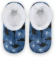 [Caihoyu] Kids Girls Boys Closed Back House Slippers Coral Fleece Anti-Slip Rubber Sole Soft Warm Funny Slippers Indoor Outdoor Winter Bedroom