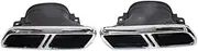 Compatible For Mercedes Benz E63AMG Tip W213 Square Mouth Four-outlet Stainless Steel Exhaust Tip Muffler(Silver)
