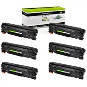 6PK CF283A 83A Toner Cartridge Fit for HP LaserJet Pro M201n M201dw M125a M125nw