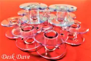 10 Clear Sewing Machine Bobbins, 102261103, JANOME MC6000 MC6500 MC6600 MC7000+