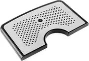 Gancowise Beer Drip Tray, Stainless Steel Highly Polished Surface Kegerator Drip Tray, Plastic Tray with Non-slip Rubber Pads for Universal Tap Tower Restaurants, Kitchens, Bars