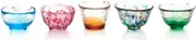 Aderia Tsugaru Biidoro Mini Glass Set Glass Five Different by
