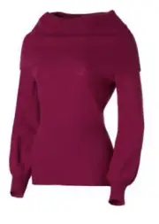 Patagonia Sweater Womens Large Lambswool Knit Pink Cowl Neck Pullover NWT