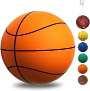 Silent Indoor Basketball, Noiseless Foam Construction, Soft Touch Surface Training Ball, Non-Damaging Design Evolution Basketball Training, Airless with Realistic Bounce