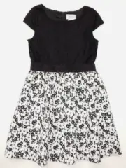 Blush NWT Black Party Dress Stretch Lace Top & Floral Girls 7, 8 Spring/Summer