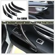 Black Car L/R Door Handle Inside Panel Trim For BMW 3 4 Series 3' F30 F80 M3 F31