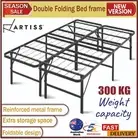 Artiss Double Size Folding Bed Frame Mattress Base Portable Metal Steel Platform