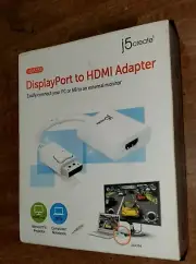 J5create DisplayPort to HDMI Adapter JDA154 Manufactured 2014 New in Box
