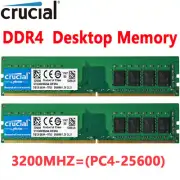 Crucial DDR4 32GB 2X16GB 3200 Mhz PC4-25600 288pins Desktop Memory Dimm Ram