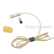 Beige Cardioid Pattern Lavalier Lapel Microphone for AKG mini XLR 3Pin TOP