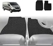 Outback GT 6D Diamond Custom-Fit Car Floor Mats, Compatible with Renault Trafic 2014-Current | Heavy Duty | Anti-Slip | All Weather Protection | Car Accessories