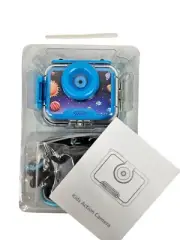 NWT KidsCam Kids Waterproof Camera Sports HD Camcorder Blue Solar System