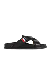 Thom Browne Cross-Over Flat Sandals US8.5,US9.5,US11,US9,US7.5,US8,US7 black