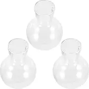 BAZEITFLOW 3Pcs Glass Planter Hanging Vase High Borosilicate Hydroponic Vases for Indoor Plants Home Decor for Office More