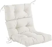 High Back Chair Cushion for, White, as described