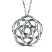 Celtic Knot Pendant in Sterling Silver - 16"