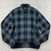 RRL Double RL Ralph Lauren Buffalo Jacket Cotton Wool Check Pattern Size L