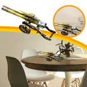 Vintage Mini Model Desktop Decor Highly Realistic Full Alloy Steel Howitzer
