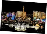 1 Set 4pcs City Night View Scraping For Adults Scratch Paint Craft Wooden Black
