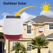 433Mhz High Decibel Outdoor Solar Wireless Siren Loudspeaker Waterproof Strobe f