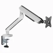 Desky Single LED Monitor Arm - White