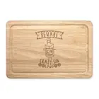 Beware Crazy Gin Lady Rectangular Wooden Chopping Board - Funny Tonic