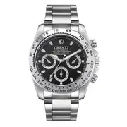 086A Business Style Creative Dial Men Wrist Watch Full Steel Analog Quartz Watches 05 COLOR