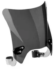 NC Mohawk Windshield Dark Tint Chrome Hardware 9.25in Kawasaki Zephyr 550 93
