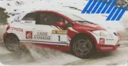 2006/07 Alain Prost Toyota Auris Andros Trophy Ice Racing postcard