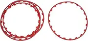 4PCS Car Wheel Rim Protector, 20 Inches Wheel Guard Rim Protecting Trim Ring from Curb Rash, Wheel Edges Trim Accessories, Replacement for Tesla Model Y 2021-2023 (Red)
