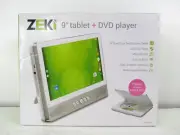 Zeki 9" Android Black Quad-Core Tablet/DVD Player Combo - TBDV986W Factory Seal