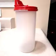 Tupperware NEW Modular Mates Round Container Red Flip Top Pour Spout