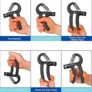Hand Trainer Forearm Finger Dumbbell Adjustable Resistance 5-60kg Finger Trainer Grip Strength Trainer Anti-slip