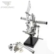 CNC Motorcycle Front Rearsets Footpegs Foot Rests For CBR600RR 2007-2008 Silver