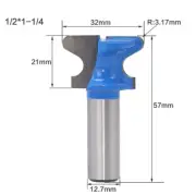 1Pcs 1-1/4" Diameter Grade Double Finger Router Bit - 1/2" Shank