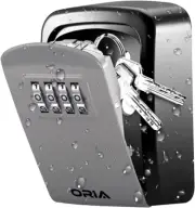 [New Version] Security Lock Box, 4 Digit Combination Key Storage Lock Box, 3.66'