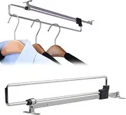 Extendable Clothes Rail, Stainless Steel Wardrobe Rail, Clothes Rail, Adjustable Wardrobe Clothes Rail, Pull Out Hangers, Telescopic Cabinet Tube, 25 cm