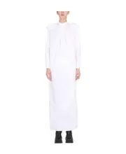 Raf Simons Pleated Shirt Dress 36 White